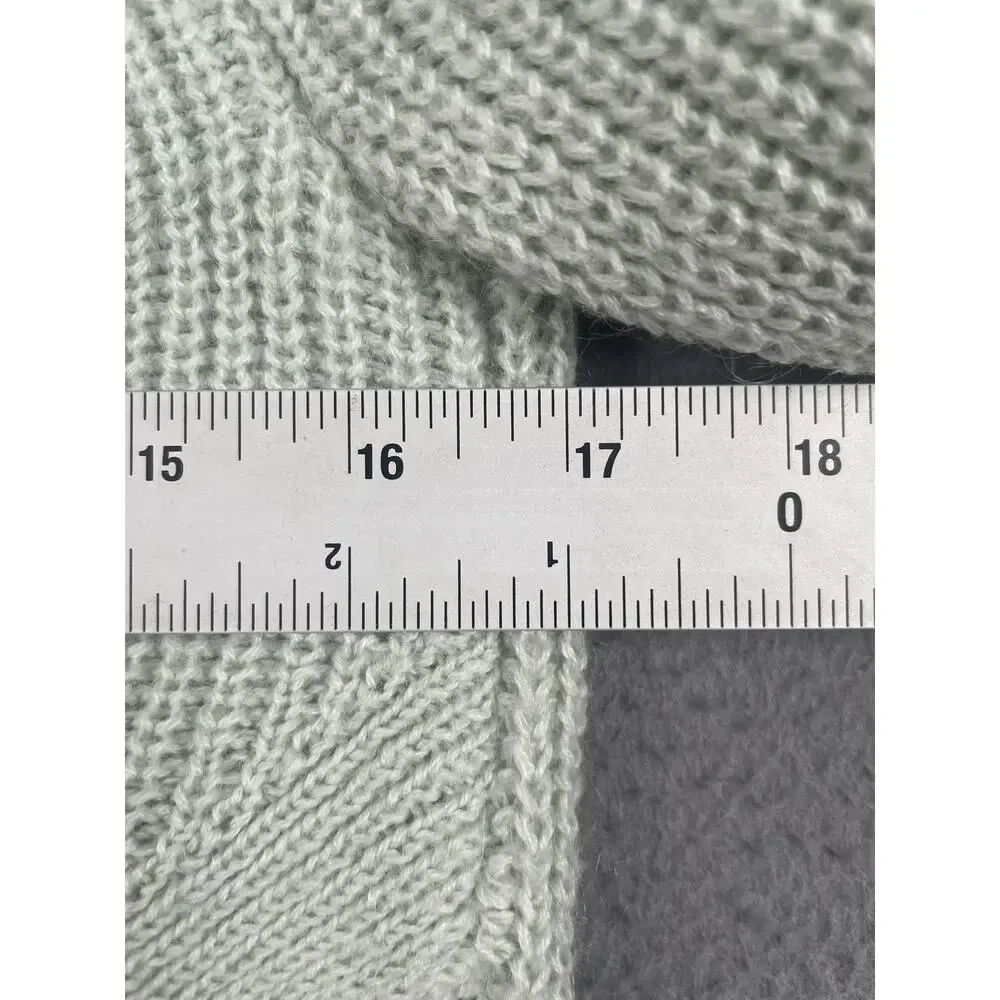 Banana Republic Sweater Pullover Womens S Green Lightweight Crew Neck Mohair